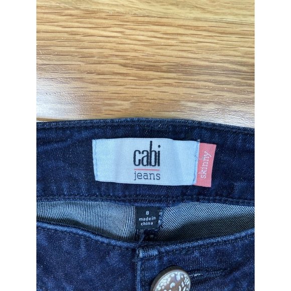*Cabi Dark Wash Skinny Jeans Womens Size 8 Stretch Soft Casual Denim Pant #3040 - Picture 5 of 7